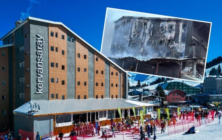 Uludağ'daki Kervansaray Otel'de yangın