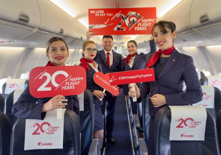 Corendon Airlines 20. yaşını yolcularıyla gökyüzünde kutluyor