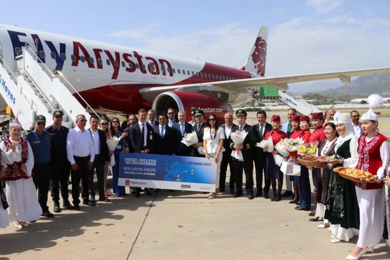 Gazipaşa-Alanya Havalimanı, FlyArsytan’ın ilk uçuşunu karşıladı