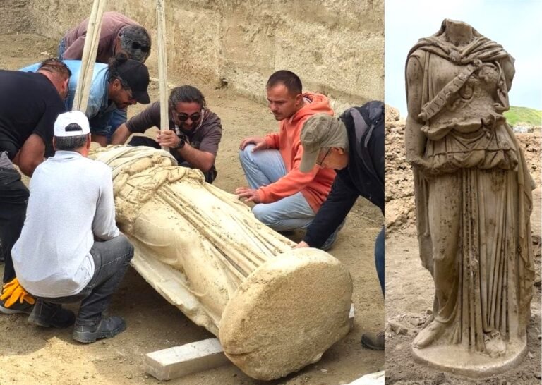 Laodikeia Antik Kenti’nde iki metrelik Athena heykeli bulundu